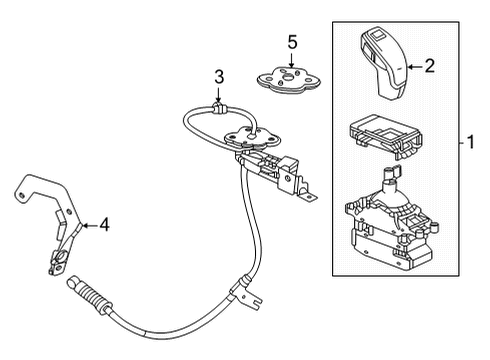 2021 Cadillac CT4 Gear Shift Control - AT Diagram 1 - Thumbnail