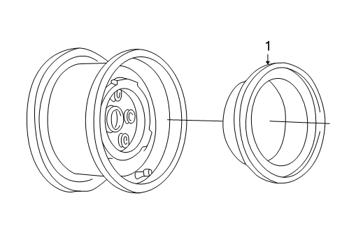 1995 Chevy C2500 Wheel Covers & Trim Diagram 8 - Thumbnail