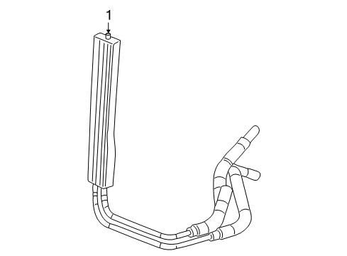 2011 Chevy Silverado 1500 Power Steering Oil Cooler Diagram 1 - Thumbnail