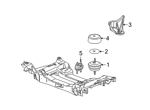 2009 Chevy Corvette Engine & Trans Mounting Diagram 2 - Thumbnail