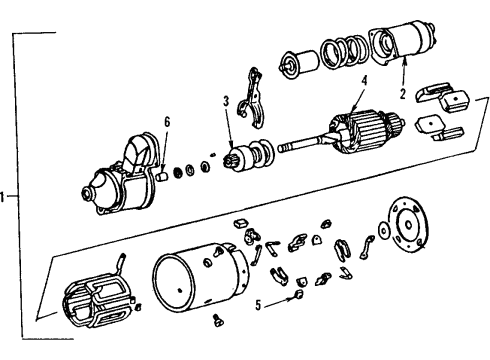 1988 Chevy Corvette Motor Assembly, Start Diagram for 10455709