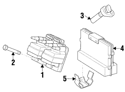 1997 Saturn SW1 Ignition System Diagram