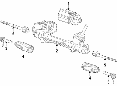 2015 Buick LaCrosse P/S Pump & Hoses, Steering Gear & Linkage Diagram 5 - Thumbnail