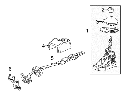 2018 Chevy Sonic Gear Shift Control - MT Diagram