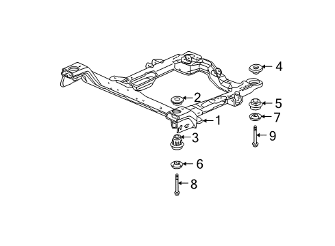 2004 Buick Regal Suspension Mounting - Front Diagram