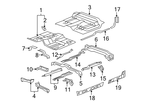 2011 GMC Sierra 1500 Floor Diagram 1 - Thumbnail