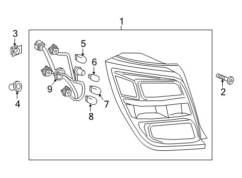 2018 Chevy Sonic Tail Lamps Diagram 1 - Thumbnail