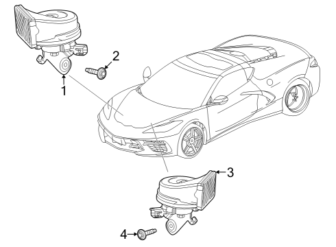 2022 Chevy Corvette Horn Diagram