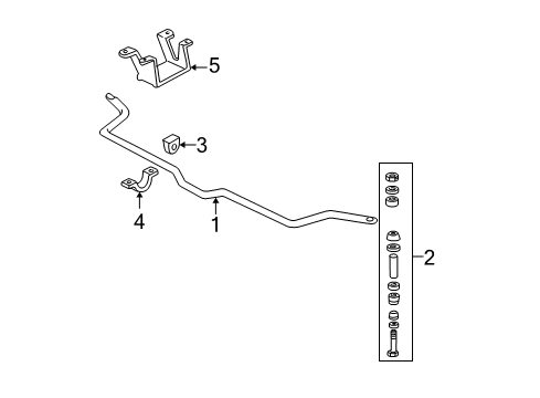 1999 Chevy Camaro Front Suspension, Control Arm Diagram 1 - Thumbnail