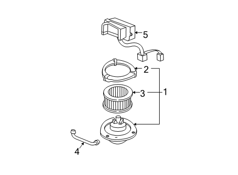 2000 Buick Park Avenue Module Asm,Blower Motor Control Diagram for 52485682