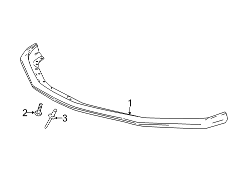 2023 Chevy Camaro Front Spoiler Diagram 3 - Thumbnail