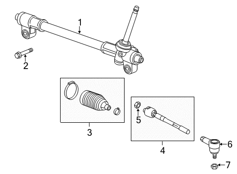 2014 Chevy Spark EV Steering Gear & Linkage Diagram