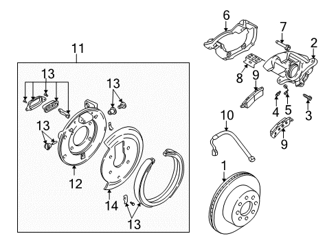 2005 Chevy SSR Rear Brakes Diagram