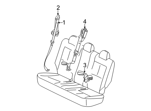 2008 Pontiac Torrent Seat Belt Diagram 2 - Thumbnail