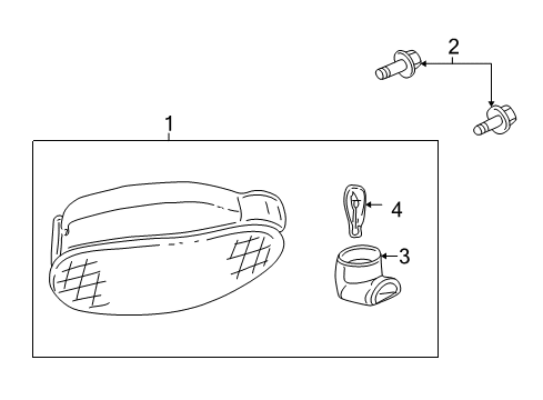 2000 Buick LeSabre Lamp Assembly, Parking & Turn Signal (L.H.) Diagram for 10386585