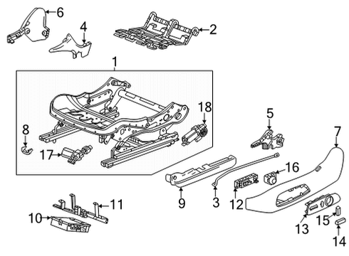 2020 Buick Encore GX Lumbar Control Seats Diagram 1 - Thumbnail