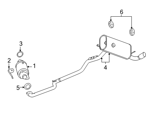 2006 Pontiac Solstice Exhaust Components Diagram