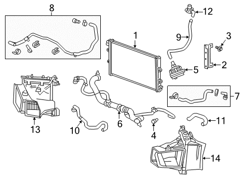 2016 Cadillac CTS Fitting Assembly, Turbo Oil Feed Pipe Diagram for 84318275