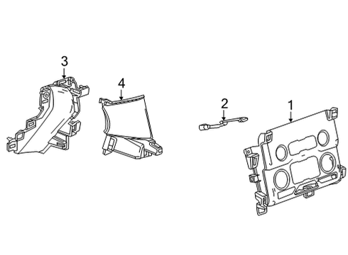 2021 Chevy Tahoe Cluster & Switches, Instrument Panel Diagram 3 - Thumbnail