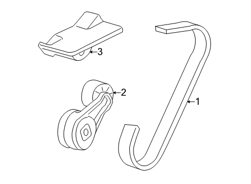 1999 Buick Century Belts & Pulleys, Maintenance Diagram