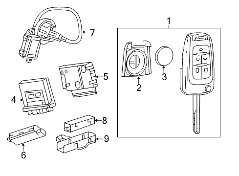 2013 Chevy Malibu Keyless Entry Components Diagram