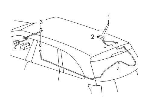 2009 Chevy Equinox Antenna & Radio Diagram