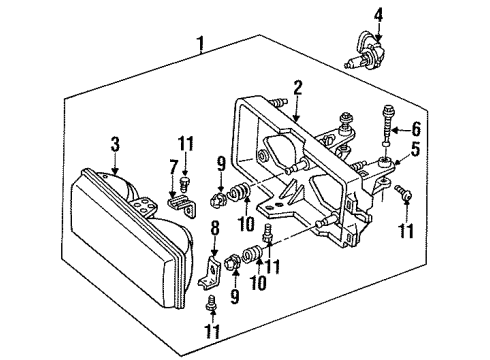 1989 Buick Century Headlamps Diagram