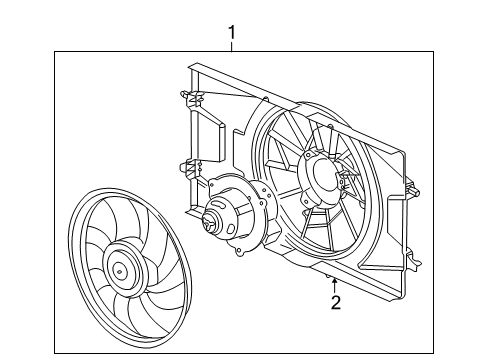 2003 Saturn Ion Cooling System, Radiator, Water Pump, Cooling Fan Diagram 4 - Thumbnail