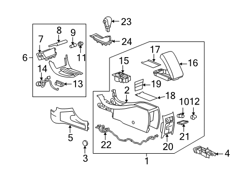 2008 Chevy Malibu Center Console Diagram