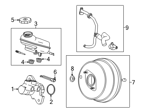 2015 Cadillac CTS Hydraulic System, Brakes Diagram 1 - Thumbnail