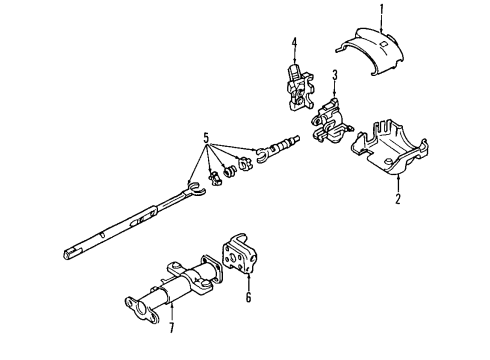 2005 Chevy Colorado Steering Column, Steering Wheel Diagram 4 - Thumbnail