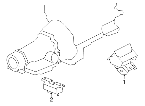 2011 Chevy Tahoe Engine & Trans Mounting Diagram 1 - Thumbnail