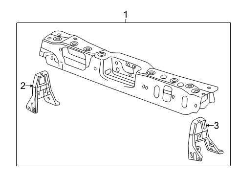 2018 Chevy Spark Bar Assembly, Front End Upper Tie Diagram for 42581644