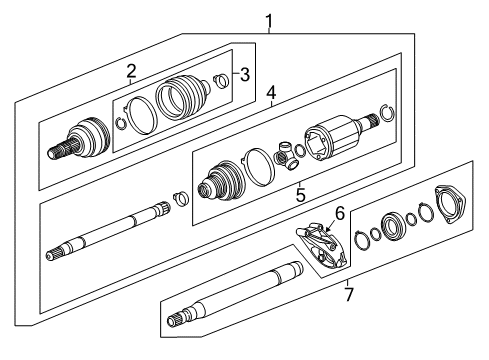 2016 Buick Cascada Drive Axles - Front Diagram