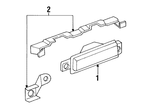 1996 Oldsmobile LSS Backup Lamps Diagram