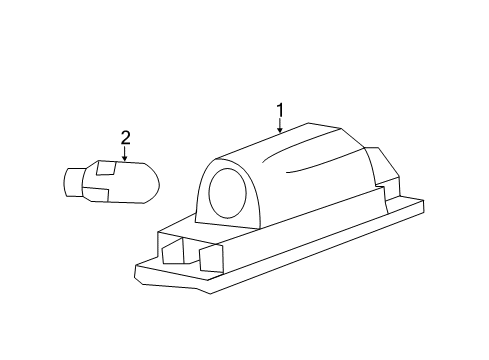 2015 Cadillac ELR License Lamps Diagram