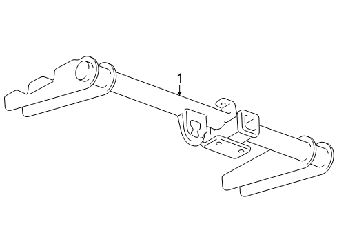 2009 GMC Sierra 1500 Trailer Hitch Components Diagram 2 - Thumbnail