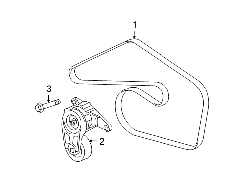 2014 Chevy Camaro Belts & Pulleys, Maintenance Diagram 1 - Thumbnail