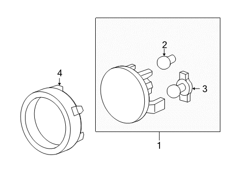 2010 GMC Acadia Bulbs Diagram 3 - Thumbnail