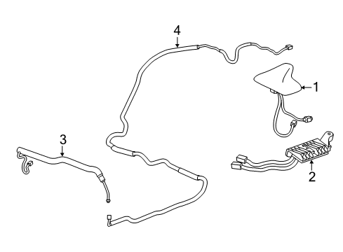 2015 Chevy Camaro Antenna & Radio Diagram 1 - Thumbnail