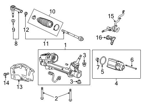 2012 Buick LaCrosse Rod Kit, Steering Linkage Inner Tie Diagram for 13271998