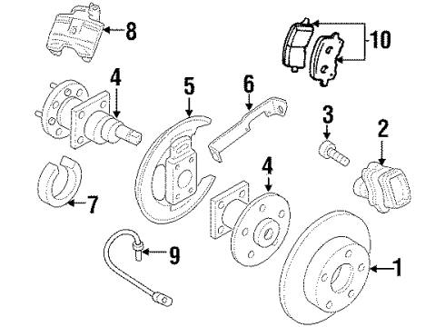 1998 Oldsmobile Intrigue Rear Brakes Diagram