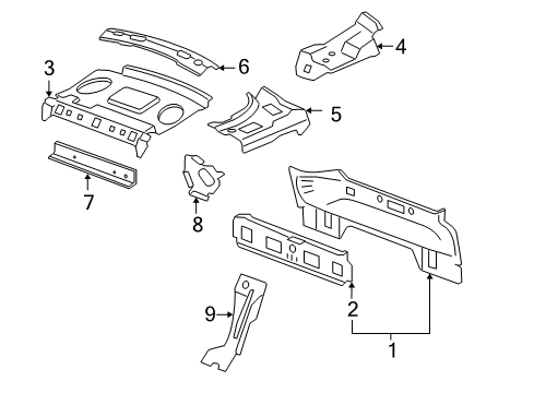 2008 Chevy Impala Rear Body Diagram