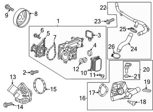 2021 Buick Encore GX Sensor Assembly, Engine Coolant Temperature Diagram for 12641073