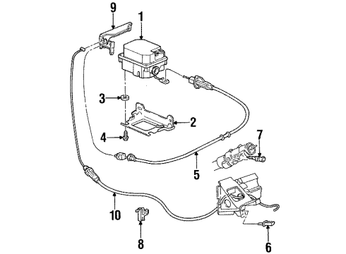 1999 Oldsmobile LSS Cruise Control System, Electrical Diagram