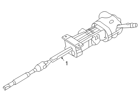 2012 GMC Canyon Steering Column & Wheel Diagram 2 - Thumbnail