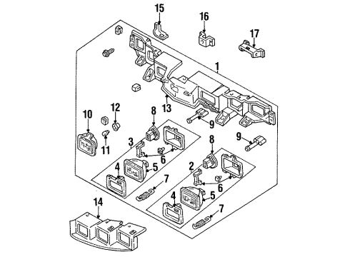 1993 Oldsmobile Cutlass Supreme Bulbs Diagram 1 - Thumbnail