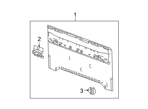 2006 GMC Canyon Back Panel Diagram 1 - Thumbnail