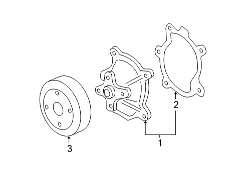 2006 Chevy Malibu Cooling System, Radiator, Water Pump, Cooling Fan Diagram 3 - Thumbnail