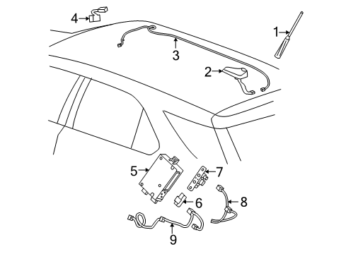 2012 GMC Terrain Communication System Components Diagram